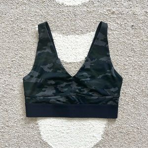 Fabletics All Day Everyday Convertible Camo Print Sports Bra